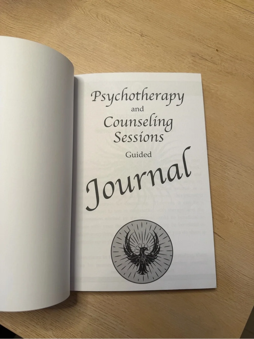 Unbranded Black & Red Phoenix Therapy Journal